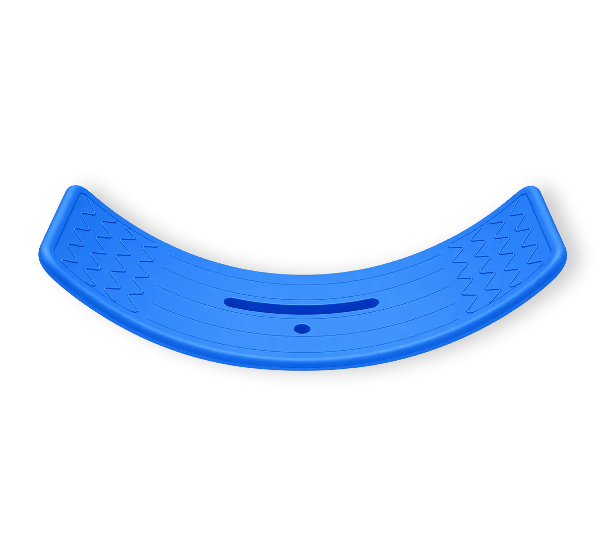Blue curved balance board for children