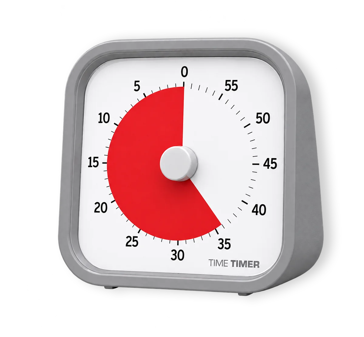 White Time Timer MOD visual timer with red countdown disk